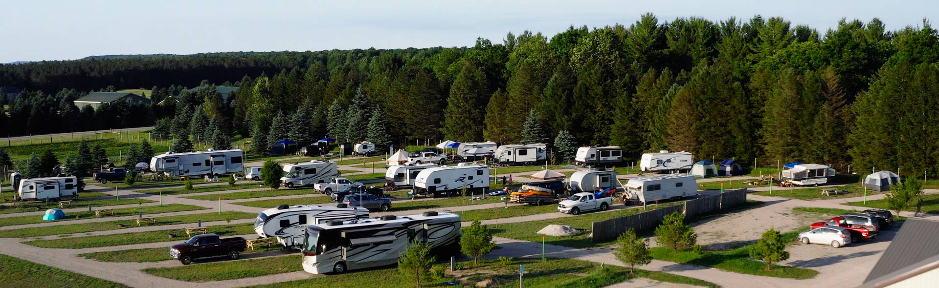 Seasonal campground overview